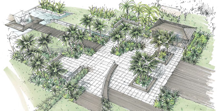 Projet d’un jardin moderne à Saint Tropez