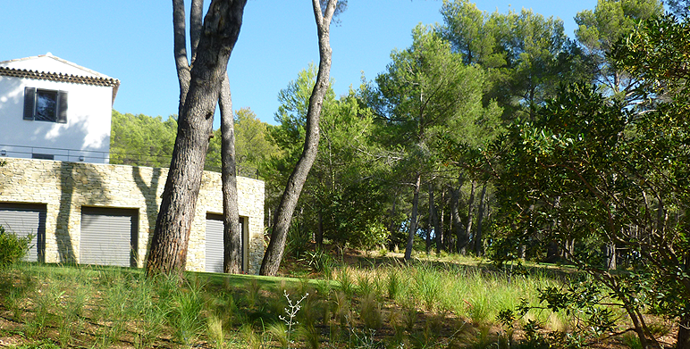 Jardin méditerranéen moderne, Aix en Provence